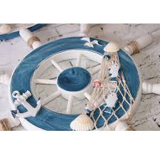 Wooden Ship Wheel Nautical Boat
