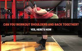 can you workout shoulders and back