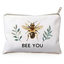 bee kind cosmetic bag bee makeup bag