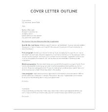 Cover Letter Outline Format Nurse Cover Letter Example Cover Letter
