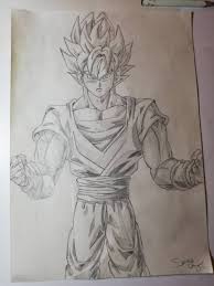 Check spelling or type a new query. Goku Super Saiyan Dragon Ball Z Second Drawing By Zthunderinglight On Deviantart