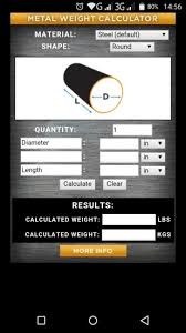 metal weight calculator 11 0 free