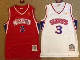 11 results for nike off white soccer jersey. Adidas Allen Iverson Philadelphia 76ers Hardwood Classics Swingman Jersey Red For Sale Online Ebay