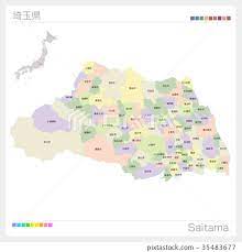 map of saitama prefecture city city