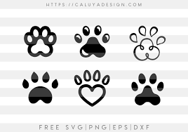 Free Dog Paws Bundle Svg Png Eps Dxf By Caluya Design