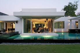 Flat combined, with an internal drainage; Minimalist Bungalow India Idesignarch Interior Design House Plans 13566