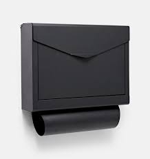 Emily Black Locking Wall Mounted Mailbox