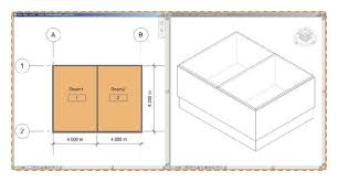 A Two Thermal Zone Revit Model A