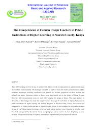 The fashion world can be fickle, and the career path is not necessarily prescribed in the same way that it is for careers in medicine or the. Pdf The Competencies Of Fashion Design Teachers In Public Institutions Of Higher Learning In Nairobi County Kenya