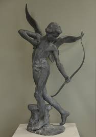 Lead Garden Statue Of Cupid New