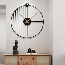 Minimalist Black Metal Wall Clock