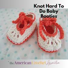 knot hard to do crochet baby booties