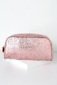 cute pink glitter makeup bag makeup