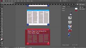 how to use adobe indesign master pages