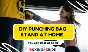 build your own punching bag stand at