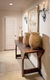 rustic wood console table