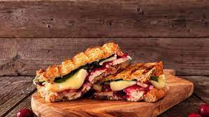 Brie And Cranberry Sandwich Air Fryer gambar png