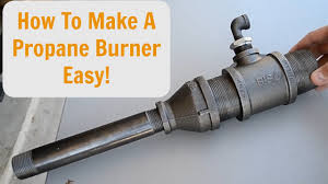 how to make a forced air propane burner