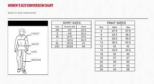 Size Chart Dickies