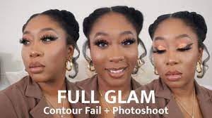full glam makeup tutorial contour
