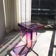 Purple Acrylic Coffee Table Apollobox
