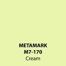 Cream Gloss Vinyl M7 170 Metamark 7 Series Self Adhesive Sticky Back Polymeric Sign Making Vinyl