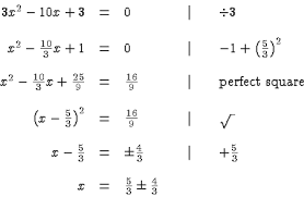 math 1010 on line quadratic equations