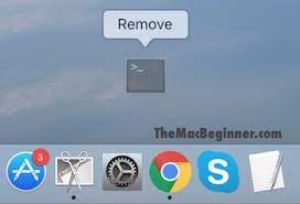 remove s from the dock on mac