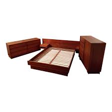 Great savings & free delivery / collection on many items. 1980 S Danish Teak Bedroom Set With Queen Platform Bed Floating Nightstands Dresser And Armoire Made In Denmark Chairish