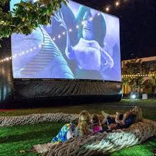 Outdoor Screen And Projector
