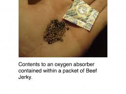 Poison Alert Iron Oxygen Absorber Packets In Pet Jerky
