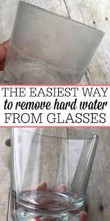 water stains from glasses