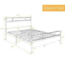 sha cerlin heavy duty queen bed frame