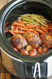 Slow Cooker Honey Garlic Chicken And Vegetables This Easy And Healthy  gambar png