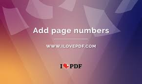 add page numbers to a pdf file