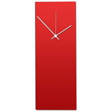 Redout White Clock Large Modern Metal