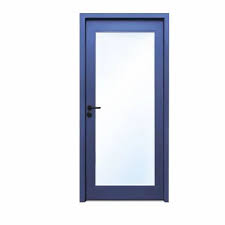 Blue Galvanised Steel Framed Glass Door