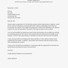 Teaching Assistant Cover Letter Samples
