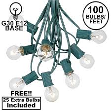 G30 Patio String Lights With 125 Globe