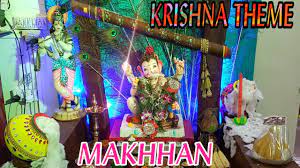 krishna theme home made decoration