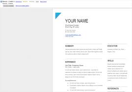 GoogleDocs  Resume CV Cover Letter