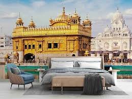 3d India Golden Temple Wallpaper Wall