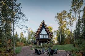 an a frame cabin in minnesota with