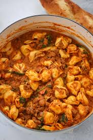one pot tortellini with beef and