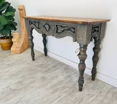 Hand Carved French Country Console