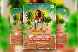 summer flyer poster psd templates