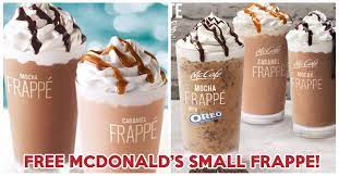 mcdonald s is giving out free frappes
