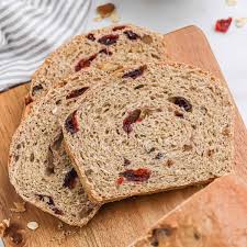 cranberry walnut bread with oats