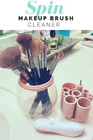 spin makeup brush cleaner the beauty