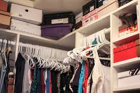 the proper shelf height for closets